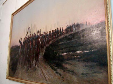 Detaille's Painting of Cossacks on Parade