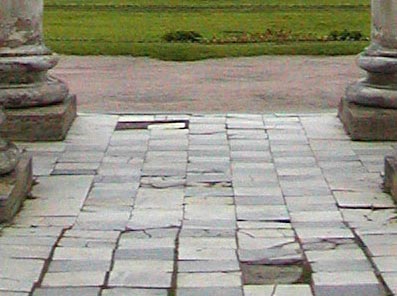 Paving in the Colonnade