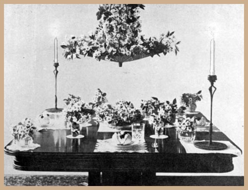 May-Day Luncheon Table (Dessert Service)