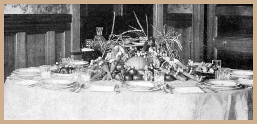 Table set for Thanksgiving, Russian Style of Service