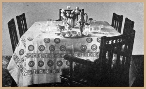 Coffee Service at Luncheon Table, Russian Style