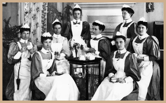 Edwardian Servants at Tea
