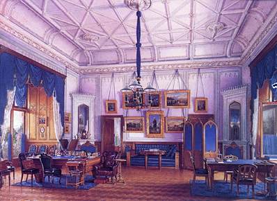 Interior view of the Farm Palace